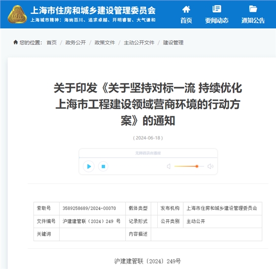 关于坚持对标一流 持续优化上海市工程建设领域营商环境的行动方案.jpg